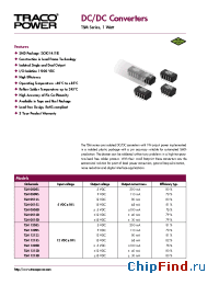 Datasheet TSM0505S manufacturer Traco