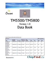 Datasheet 5800C093310 manufacturer Transmeta