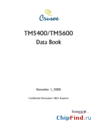 Datasheet TM5400 manufacturer Transmeta