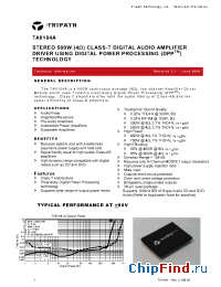 Datasheet TA0104A manufacturer Tripath