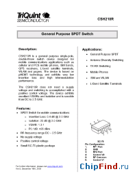 Datasheet CSH210R manufacturer TriQuint