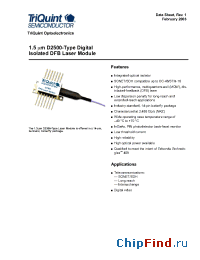 Datasheet D2502 manufacturer TriQuint