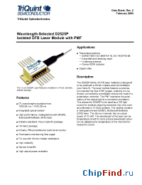 Datasheet D2525P21 manufacturer TriQuint