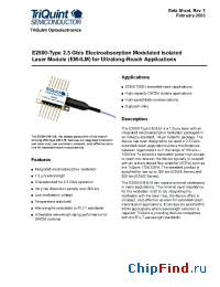 Datasheet E2502H25 manufacturer TriQuint