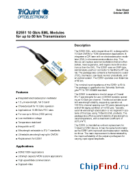 Datasheet E2551H27 manufacturer TriQuint