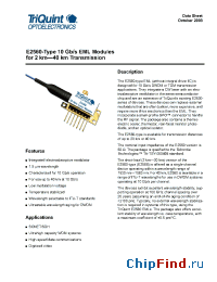 Datasheet E2560H22 manufacturer TriQuint