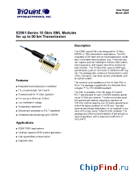 Datasheet E2561A48 manufacturer TriQuint