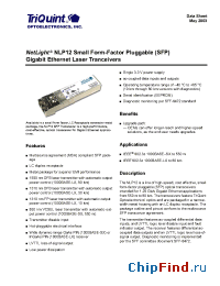 Datasheet NLP12-01-AA manufacturer TriQuint