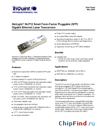 Datasheet NLP12-01-PA manufacturer TriQuint