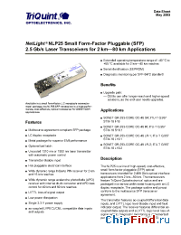 Datasheet NLP25-15 manufacturer TriQuint