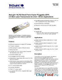 Datasheet NLP25-40-PB manufacturer TriQuint