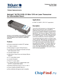Datasheet NLT25-15-PA manufacturer TriQuint