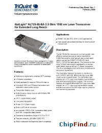 Datasheet NLT25-80-BA manufacturer TriQuint