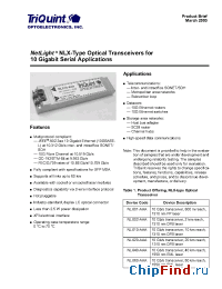 Datasheet NLX-02 manufacturer TriQuint