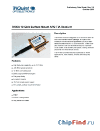 Datasheet R195A manufacturer TriQuint