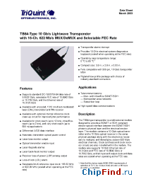 Datasheet TB64 manufacturer TriQuint