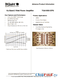 Datasheet TGA1055 manufacturer TriQuint