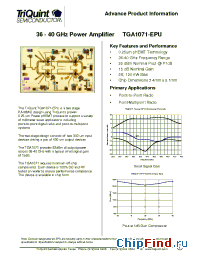 Datasheet TGA1071 manufacturer TriQuint