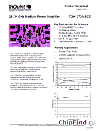 Datasheet TGA1073A manufacturer TriQuint