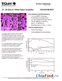 Datasheet TGA1073B-SCC manufacturer TriQuint