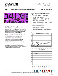 Datasheet TGA1073G manufacturer TriQuint