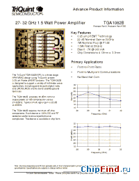 Datasheet tga1082 manufacturer TriQuint