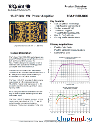 Datasheet tga1135 manufacturer TriQuint