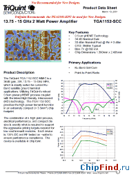 Datasheet TGA1152-SCC manufacturer TriQuint