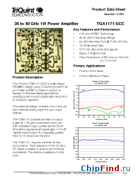 Datasheet TGA1171-EPU manufacturer TriQuint