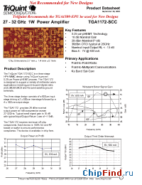 Datasheet TGA1172-SCC manufacturer TriQuint