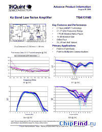 Datasheet TGA1319B manufacturer TriQuint