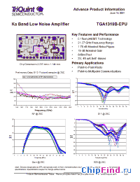 Datasheet TGA1319B-EPU manufacturer TriQuint