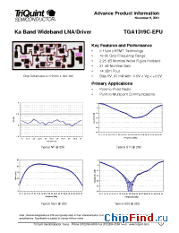 Datasheet TGA1319C-EPU manufacturer TriQuint