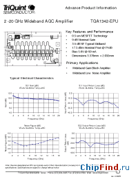 Datasheet TGA1342 manufacturer TriQuint