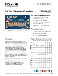 Datasheet TGA1342-SCC manufacturer TriQuint