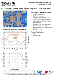 Datasheet TGA2505-EPU manufacturer TriQuint