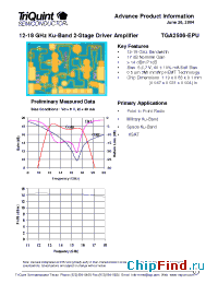 Datasheet TGA2506-EPU manufacturer TriQuint