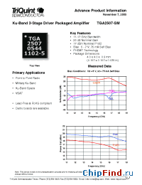 Datasheet TGA2507-SM manufacturer TriQuint