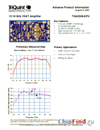 Datasheet TGA2508-EPU manufacturer TriQuint