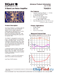 Datasheet TGA2511 manufacturer TriQuint