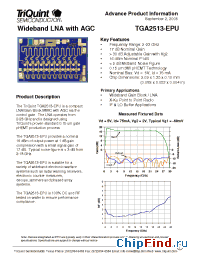 Datasheet TGA2513-EPU manufacturer TriQuint