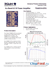 Datasheet TGA2514-EPU manufacturer TriQuint