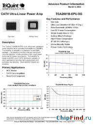 Datasheet TGA2801B-EPU-SG manufacturer TriQuint