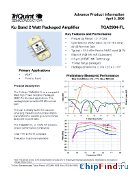 Datasheet TGA2904-FL manufacturer TriQuint