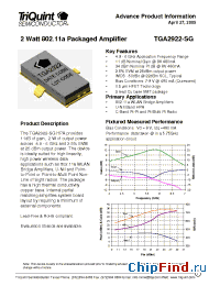 Datasheet TGA2922-SG manufacturer TriQuint