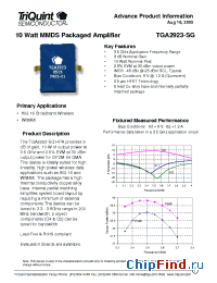 Datasheet TGA2923-SG manufacturer TriQuint