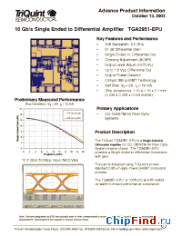 Datasheet TGA2951-EPU manufacturer TriQuint