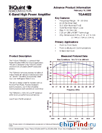 Datasheet TGA4022 manufacturer TriQuint