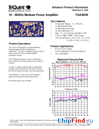 Datasheet TGA4036 manufacturer TriQuint