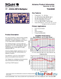 Datasheet TGA4040 manufacturer TriQuint